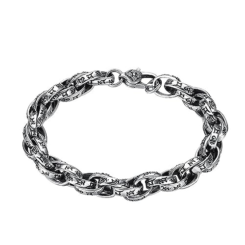 Mot Vrai Bouddhiste Bague Argent S925 Style Rétro Féminin
