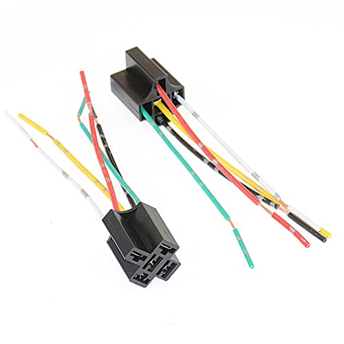 Relé automotriz de 5 pines impermeable con enchufe de 9cm cableado 6