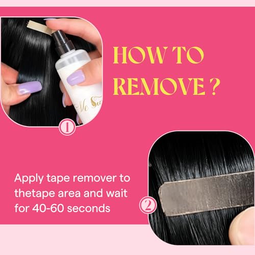 Image of Ve Sunny Hair Tape in Extensions Ash Blonde Mix Platinum Blonde 22Inch Long | Remy Human Hair Extensions Tape ins,50g 20Pcs,Easy to be Style,for Wedding or Party