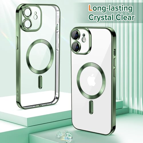Coque transparente iPhone 12 chic à bords plaqués de luxe - 2