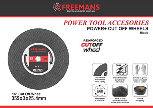 Image of Freemans CO+355 Cut Off Wheel 14 Inch - Set of 25 Pieces