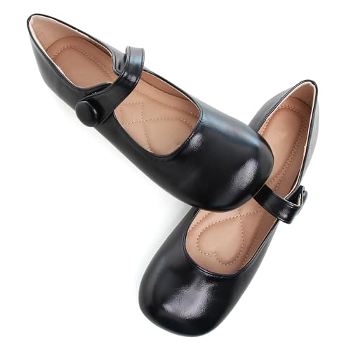Dear Time Women's Round Toe Mary Jane Flats Cute Lolita Ballets Soft Cushion Flats for Girls3