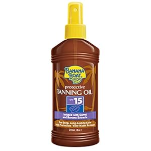 Banana Boat Protective Spray Oil, Sunscreen SPF 15 8 oz