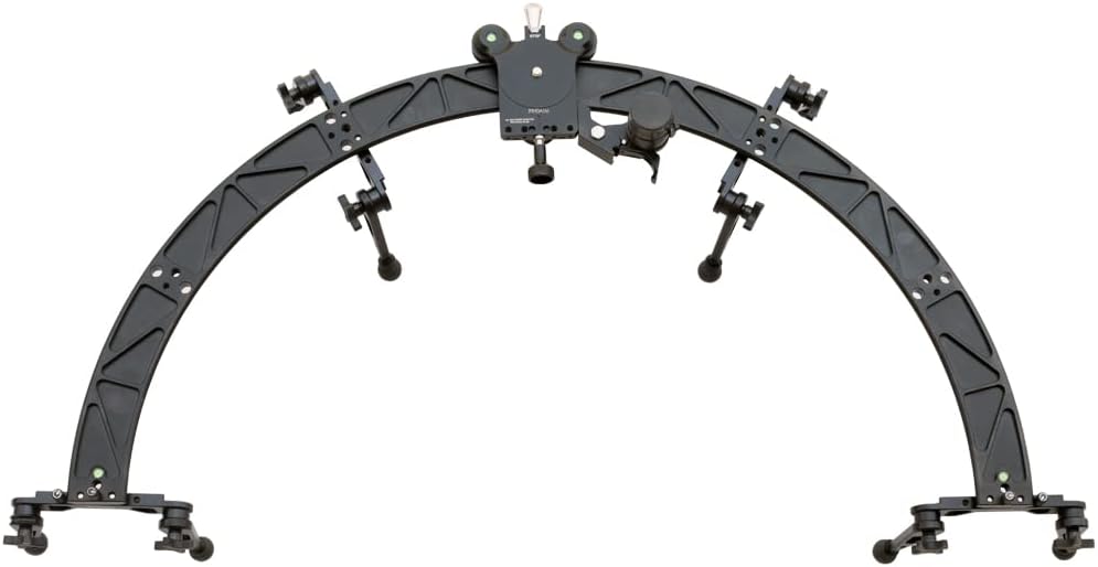 PROAIM Curve-180° Motorized Curved Electronic Circular Camera Sliding Track System Roller Bearing Sliding Platform Video Camera Slider Remote Control System for DSLR (SL-CUR-180-MC)