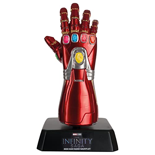 Juguetes para Niños - Figura de Guantelete de Iron Man - Colección Marvel Museum - Pieza de Coleccionismo - Figura de Color Rojo Metálico - Elaborada en Poliresina - Pintada a Mano - 17 cm Aprox.