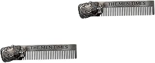 FOMIYES 2 Pçs Pentes Para Homens Ferramentas De Estilo Profissional Pentes Masculinos Para Cabelo Mini Pente Barba Bigode Pente Bigode Pente De Barba De Metal Para Homens Pente De Barba
