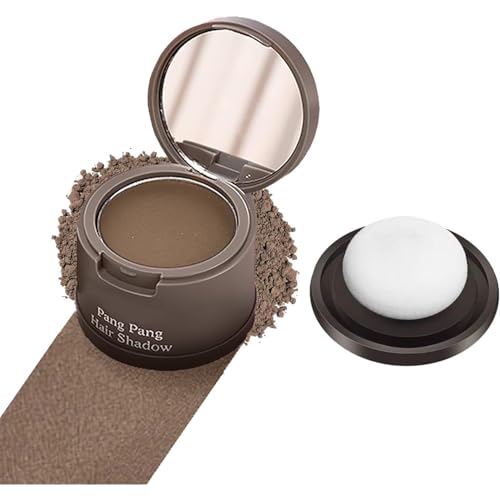 Hairline Powder Hair Shadow Powder,Natural Brown Hair Root Dye Shadow Cover, Instantly Windproof Sweatproof Hair Touch-Up for Thin Hair Grey Hairline Quick Cover Unisex