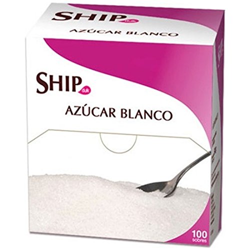 AZÚCAR Blanco Ship, Caja DISPENSADOR con 100 Sobres DE 5 G Cover