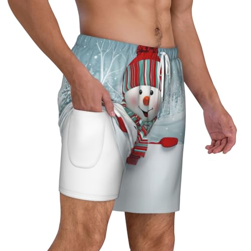 Traje de baño de playa para hombre de secado rápido y forro de compresión 3