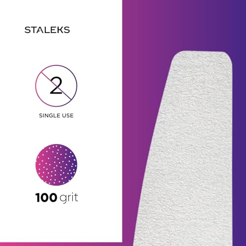 Limas abrasivas de capa de espuma Staleks Pro Expert 40, repuestos desechables de grano 100 5