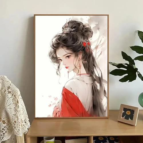 Toile style ancien chinois maquillage pour créer un espace bien-être suspendu au mur
