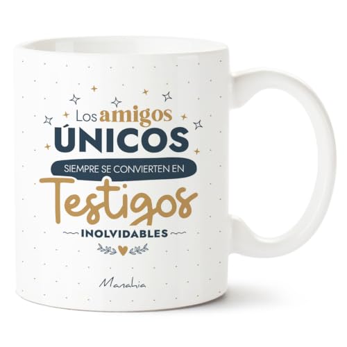 Manahia - Taza Testigo de Boda - Regalo Original para Amigo Manahia - Taza Testigo de Boda - Regalo Original para Amigo