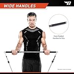 BIONIC BODY 36 Inches Light Weight Resistance Training Straight Bar – Fits All Resistance Bands/Accessories with Carabiners BBEB-020 - Image 4