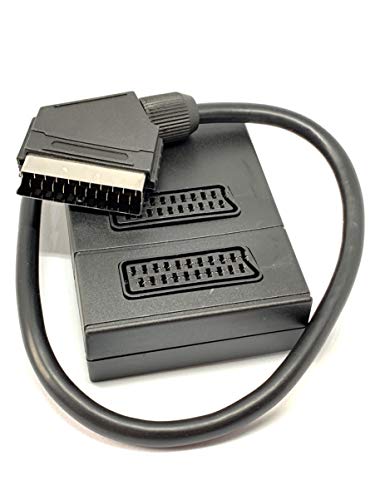 Maincore 2 Way SCART Cable Signal Splitter Box for TV/DVD/VHS/Xbox/Freeview/Sky Television/Game Console (Available 2 way & 5 Way)