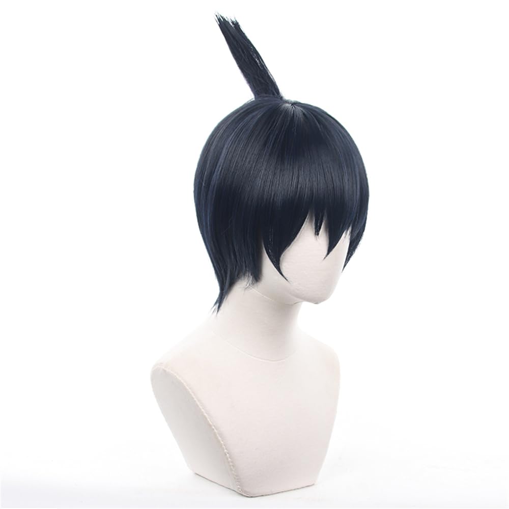 MOYEE Hayakawa Aki Cosplay Wig Comic Convention Costume Synthetic Hair for Halloween Christmas Party Role Play+Wig Cap