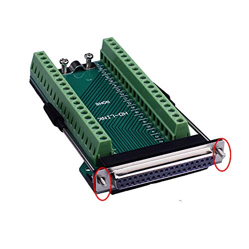 ANMBEST DB37 Solderless RS232 D-SUB Serial to 37-pin Port Terminal Female Adapter Connector Breakout Board