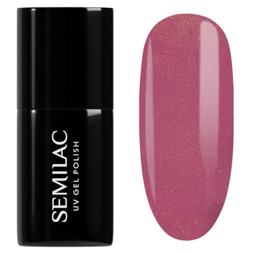 Semilac UV Nagellack Hybrid 377 Shimmer Stone Ruby 7ml