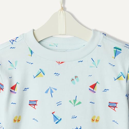 Image of Amazon Essentials x Sofia Grainge Babies, Toddlers, and Boys' T-Shirt and Short Play Set, Multipacks