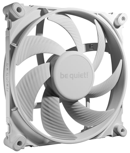 be quiet! Silent Wings 4 140mm PWM White fan, optimized fan blades, extraordinary high performance, extremely high air pressure, virtually inaudible, 6-pole fan motor, fluid-dynamic bearing