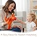 June Garden Plush Dragon Hand Puppet – Orange Fantasy Storytelling Toy with Golden Wings – Pretend Play Adventure for Toddlers and Kids
