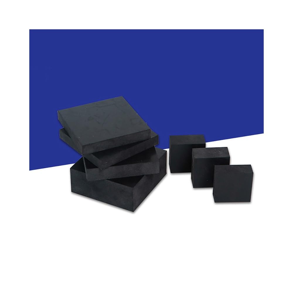 1/2 Stück Gummi-Dichtungsplatten, 100 X 100 Mm, Ölbeständig, Stoßdämpfend, Rutschfest, Isolierpolster For Maschinen, Automobil(100x100x60mm 1Pcs)