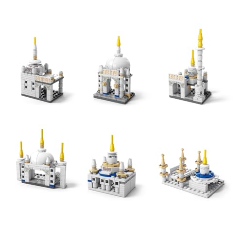 Image of SKY LINE OCEAN 6-in-1 Taj Mahal Building Block Set Toys | STEAM Kit for Kids | Build Iconic Monuments & Landmarks (510+Pcs) | Birthday Gift for Boys & Girls || 6 Months Structural Warranty
