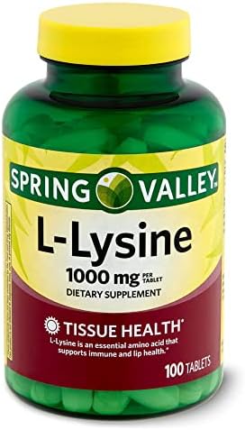 abseits Lysine Amino Acid Supplements, 1 Tablet Per Serving, 100 Count