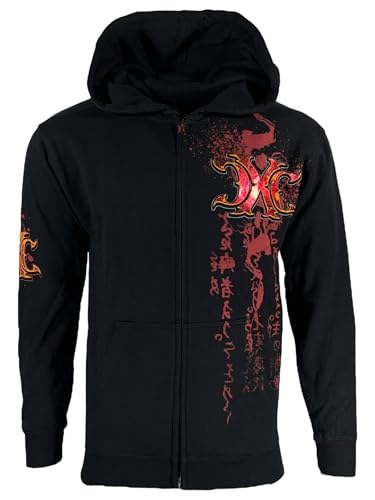 Xtreme Couture by Affliction Men's Zip Up Hoodie Pyrasus Black2