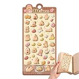 Yonuaret 3D Sticker Für Kinder - Capybara Party-Favoriten | Cartoon Aufkleber - Für Kinder Und Teenager Und Erwachsene Scrapbooks Planner Journale Computer Laptops