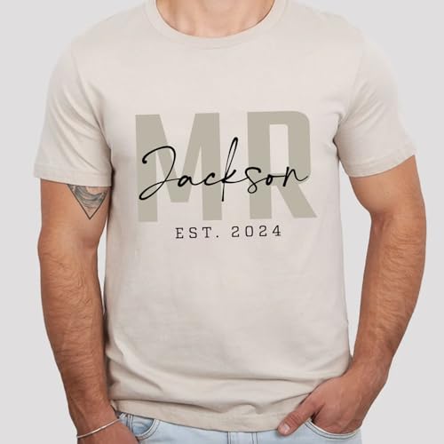 Personalized Mr Mrs Shirts, Bride Groom Shirt, Husband Wife Shirts, Bride Tshirt, Just Married Shirt, Honeymoon Outfits3