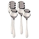 RSVP Monty's Stainless Steel Soup Spoons - Set of 8