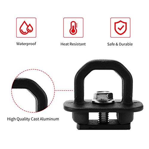 Partol Tie Down Anchor Truck Bed Tie Downs Side Wall Hook Rings For 2007-2018 Chevy Silverdo Gmc Sierra 2015-2018 Chevrolet Colorado Pickup Dz97903 (9 Pack) #TOP2