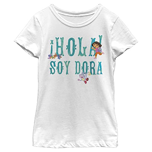 Nickelodeon Explorer Hola Soy Dora Girls Short Sleeve Tee Shirt