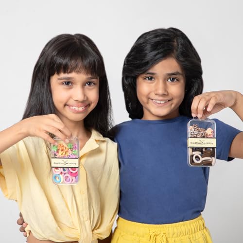 Image of Radhu & Kabby Hair Accessories for Kids | Assorted Hair Ties & Flower Claw Clips in a Box | Ideal for Daily Styling | Travel-Friendly Hair Accessory Kit | Multi-Colour | Set of 2