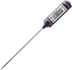 Termômetro Culinário Digital de Precisão para Cozinha – Medição Instantânea com Sonda Inox – Ideal para Carnes, Churrasco, Forno, Óleo e Confeitaria