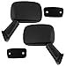Brock Replacement Driver and Passenger Manual Side View Mirror Textured Compatible with 1984-1986 4Runner 8794089118 8791089121