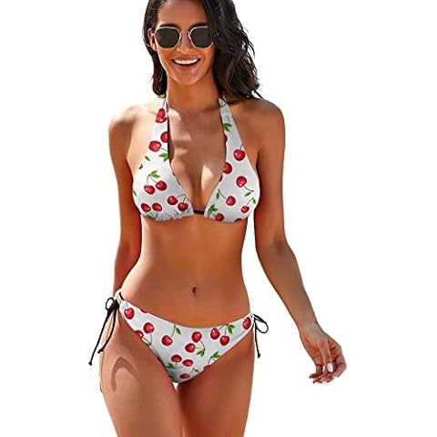 SKT T1 Women's Red Cherry Bikini Set Cover