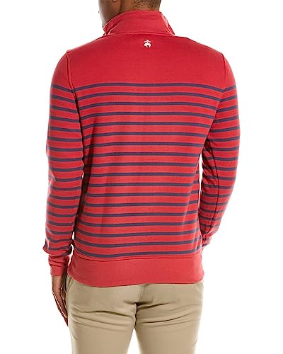 Brooks Brothers Men's Long Sleeve Mariner Stripe Half-Zip High Neck2