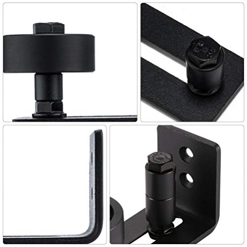 DOITOOL 2Pcs Deslizante Porta Do Celeiro Piso Guia Pesados Flush Porta Do Celeiro Fundo Wall Mount F