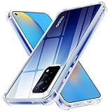 Pnakqil Cover Compatibile con Oppo A74/Oppo A54, Custodia per Telefono in Antiurto Sottile Bumper Trasparente Morbida in Silicone TPU, Anti-Graffio Chiaro Militare Protettiva Case per Oppo A74/A54