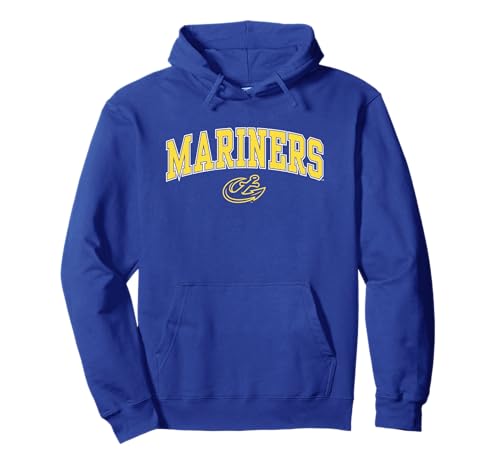 Maine Maritime Mariners Arch Over Blue Officially Licensed Pullover Hoodie