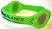 Power Balance Volt Wristband Neon Green with Silver/Black Metallic Hologram (Medium)