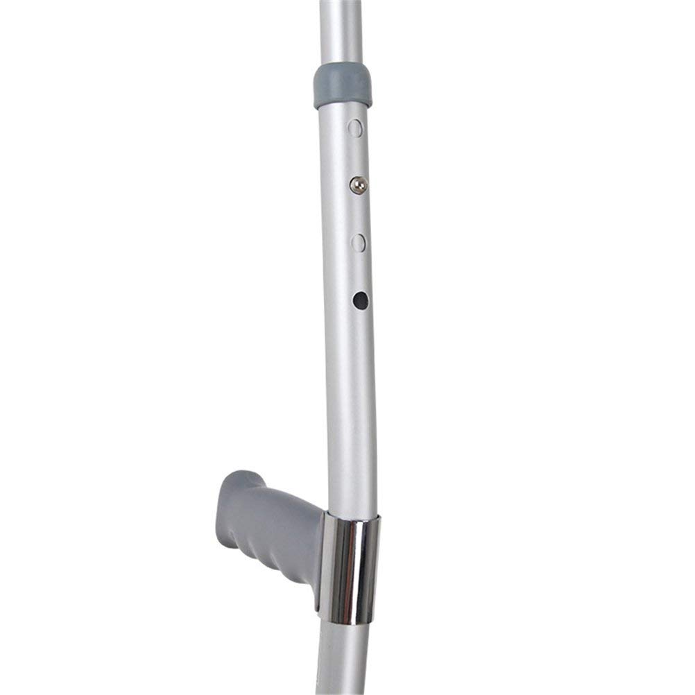 MU Los Mangos Ergonómicos Muletas Caminar Bajo Los Brazos Del Antebrazo Muleta con Brazo de Soporte Ajustable para Personas con Discapacidad Mayores Bastón,Pc 1