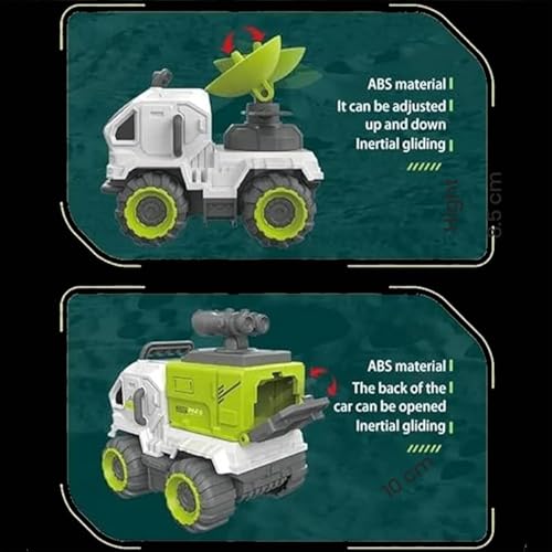 Image of ToyBharatpace Space Set Friction Powered Pretend Play Truck Toy for Kids Boys Space Project Satalite Vehicles Toddler Mini Chandrayan Vehicle Toy Set (A-(Pack of 1))