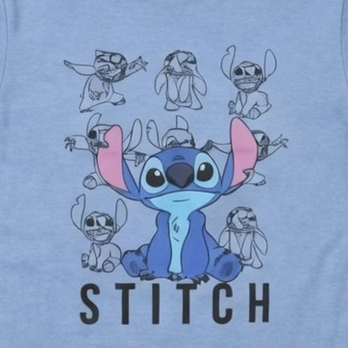 Image of Disney Lilo & Stitch Juniors Graphic T-Shirt - Stitch Tee for Women, Short Sleeve, Sizes XXS-3XL
