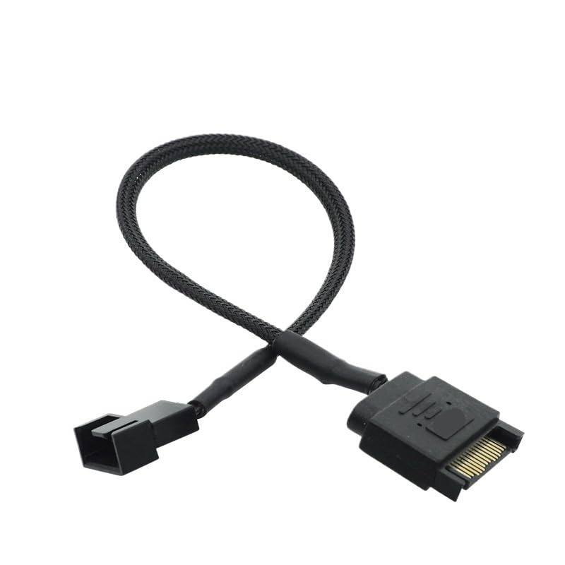 Cable adaptador divisor de ventilador SATA a 3 Pin 4 Pin 25 cm