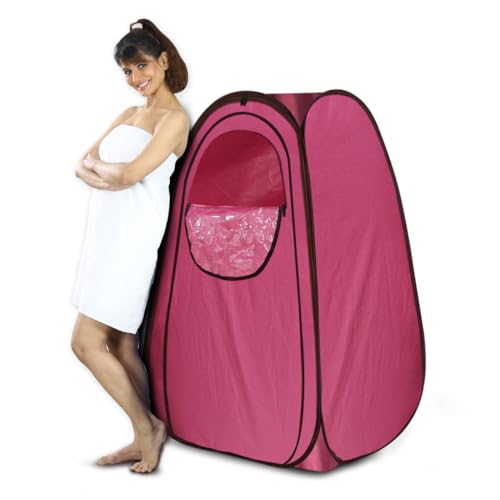 Image of Kawachi Portable Steam Cabin for Steam Sauna Therapy for Slimming and Beauty (Steam Generator not provided) (i88-Pink)