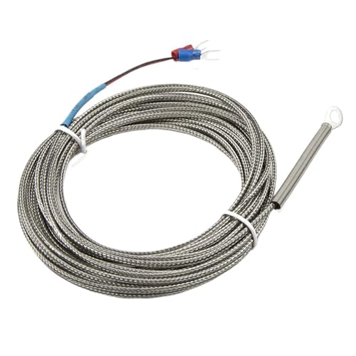 Termopar tipo K FTARR01 con sonda de temperatura de 6mm y cable metálico de 7 metros 3