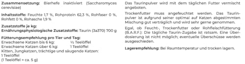 Canina Pharma Taurin für Katzen 100 g