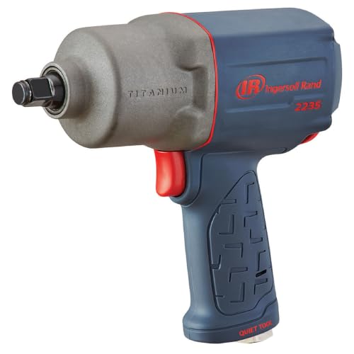 Ingersoll Rand Impact Wrench 2235QTiMAX, 1/2", Air-Powered, 1760 Nm Powerful Torque Output, Titanium Hammer Case, with Quiet Technology